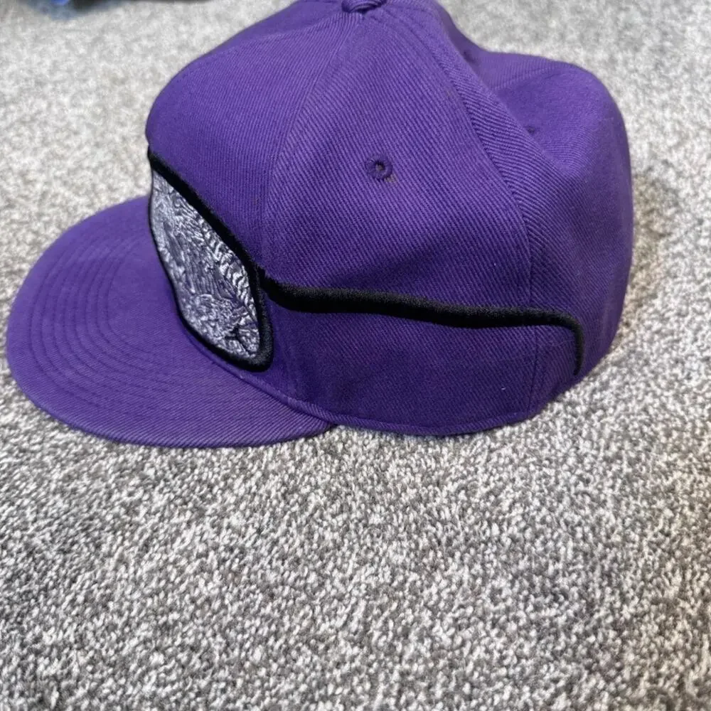 Air Jordan Purple Elephant Print Sunglasses Fitted Hat 7 1/2 60cm Rare Cap